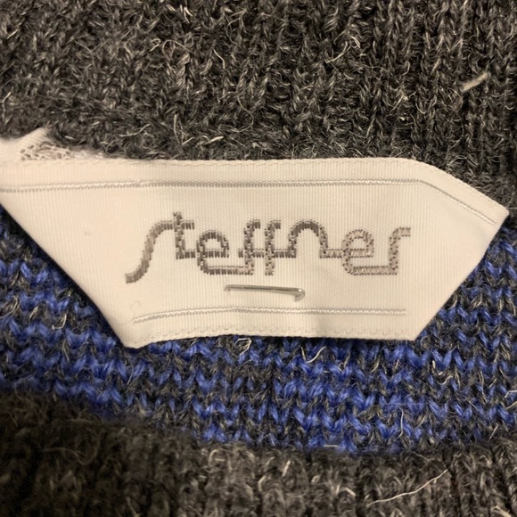 Vintage Virgin Wool Geo Snowflake Crewneck Sweater - Picture 4 of 5